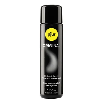 Gleitgel Vergleich: Original pjur Silikon-Gleitgel 100 ml vor weißem Hintergrund